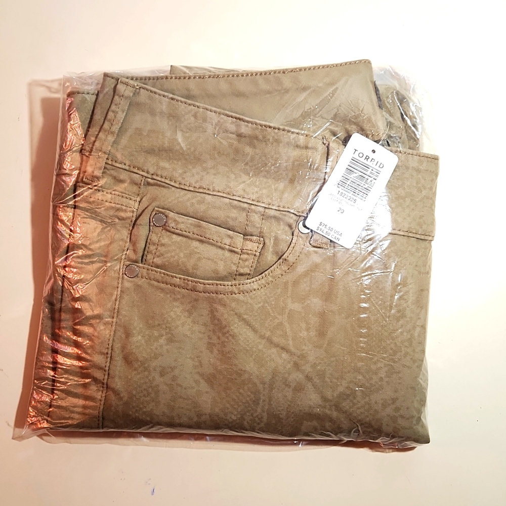 Torrid Tan Cream Jeggings with Stretchy Fit - Picture 3 of 7